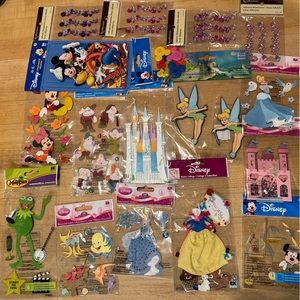 Various Disney scrapbooking stickers